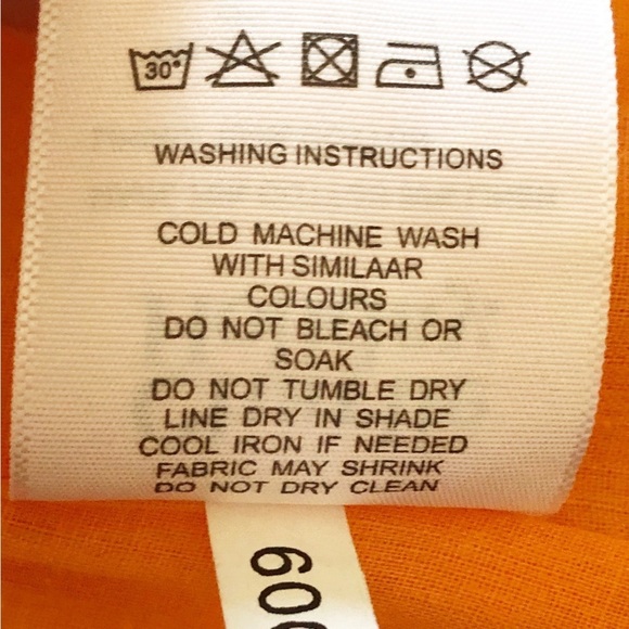 Charlie Holiday Marcey Midi Skirt Apricot Cotton Linen US 8 - Picture 7 of 11